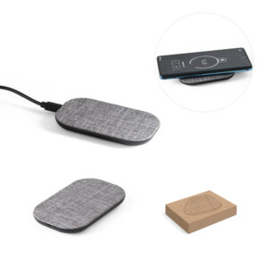 Carregador wireless em PET 100% reciclado - Enova Brindes Personalizados