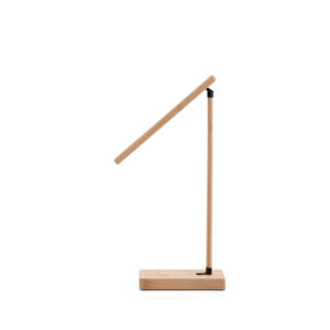 Luminária em bambu com carregador wireless - Brinde Corporativo Personalizado | Enova