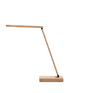 Luminária em bambu com carregador wireless - Brinde Corporativo Personalizado | Enova