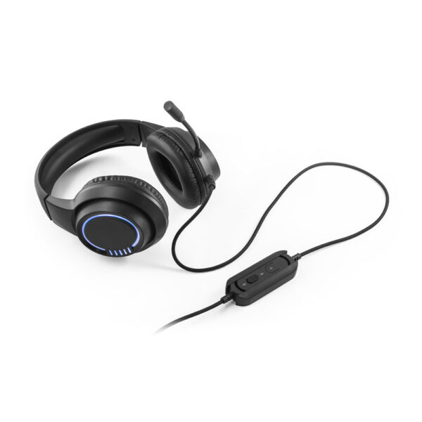 Fones de ouvido para jogos com microfone de alta qualidade incorporado com luzes RGB - Brinde Corporativo Personalizado | Enova