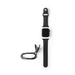 Relógio inteligente com tela IPS de 1.85 polegadas com bracelete em silicone e à prova de salpicos de água com IPX4 - Brinde Corporativo Personalizado | Enova
