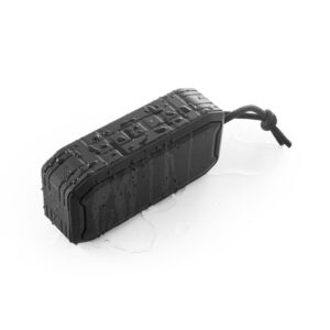 Caixa de som portátil com microfone, em ABS 100% reciclado, à prova de água com IPX7 1200 mAh - Brinde Corporativo Personalizado | Enova