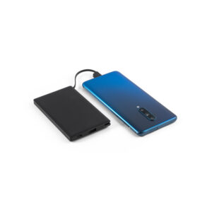 Bateria portátil em ABS 100% reciclado e bateria em lítio 4000 mAh - Brinde Corporativo Personalizado | Enova