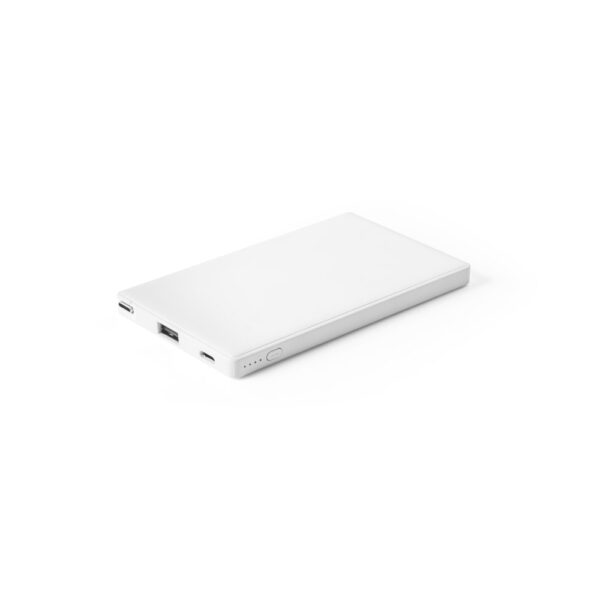 Bateria portátil em ABS 100% reciclado e bateria em lítio 4000 mAh - Brinde Corporativo Personalizado | Enova