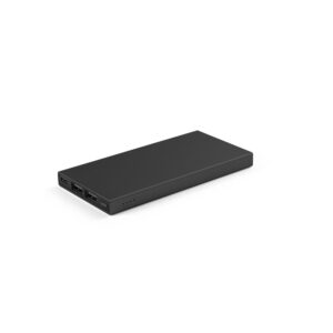 Bateria portátil em alumínio 100% reciclado e bateria em lítio 5000 mAh - Brinde Corporativo Personalizado | Enova