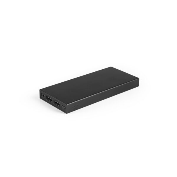 Bateria portátil em alumínio 100% reciclado e bateria em lítio 10000 mAh - Brinde Corporativo Personalizado | Enova
