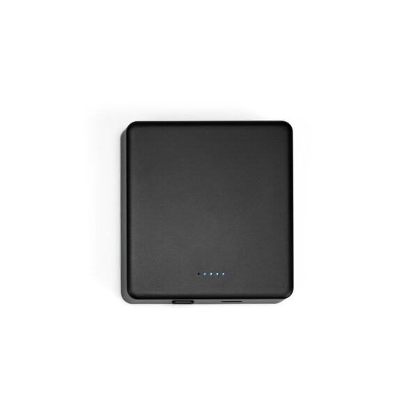 Bateria portátil de carregamento rápido em ABS 100% reciclado com acabamento em mate 5000 mAh - Brinde Corporativo Personalizado | Enova