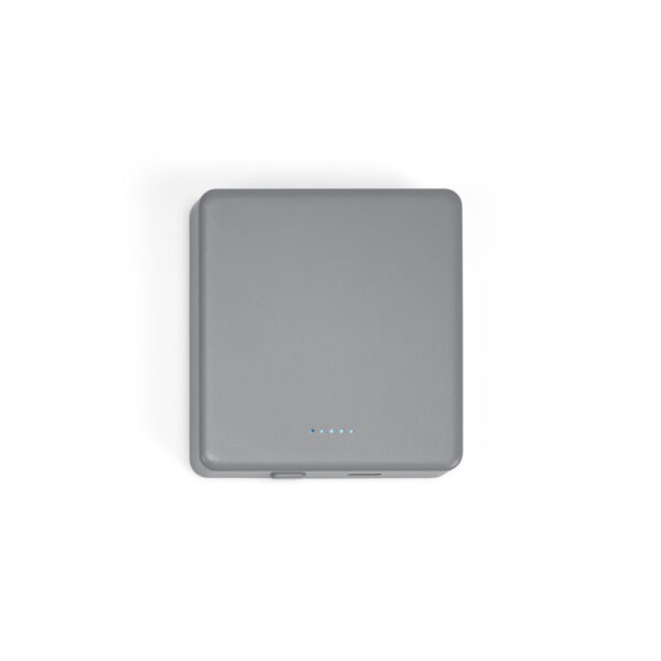 Bateria portátil de carregamento rápido em ABS 100% reciclado com acabamento em mate 5000 mAh - Brinde Corporativo Personalizado | Enova