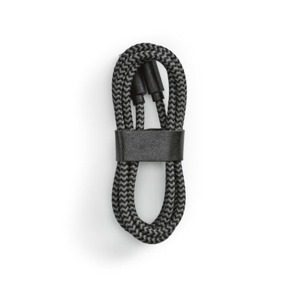 Cabo USB-C de carregamento rápido em PET 100% reciclado (100% rPET) - Brinde Corporativo Personalizado | Enova