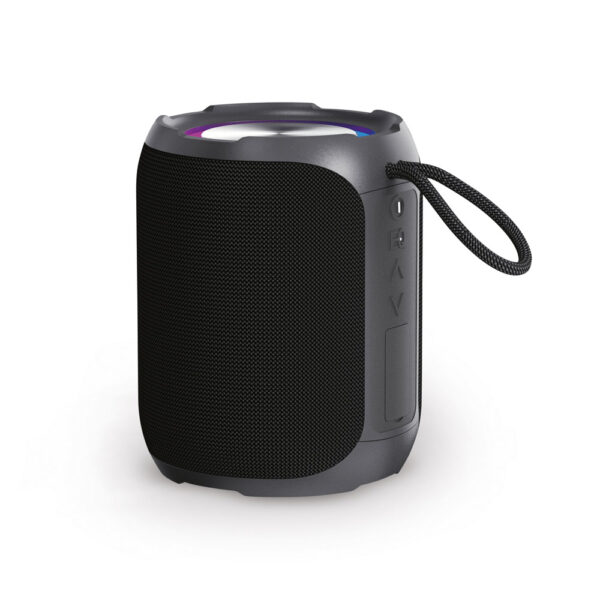 Caixa de som em ABS 100% reciclado à prova de água com classificação IPX6 2600 mAh - Brinde Corporativo Personalizado | Enova