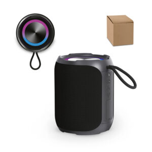 Caixa de som em ABS 100% reciclado à prova de água com classificação IPX6 2600 mAh - Enova Brindes Personalizados