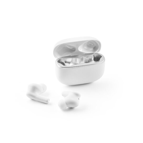 Fones de ouvido wireless em ABS 100% reciclado, com ANC 500 mAh - Brinde Corporativo Personalizado | Enova