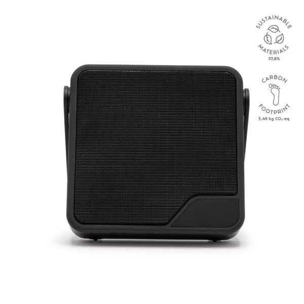 Coluna portátil em ABS 100% reciclado com proteção à prova d'água IPX7 - Brinde Corporativo Personalizado | Enova