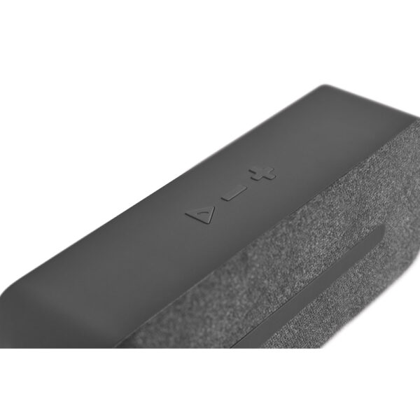 Caixa de som portátil com microfone em ABS - Brinde Corporativo Personalizado | Enova