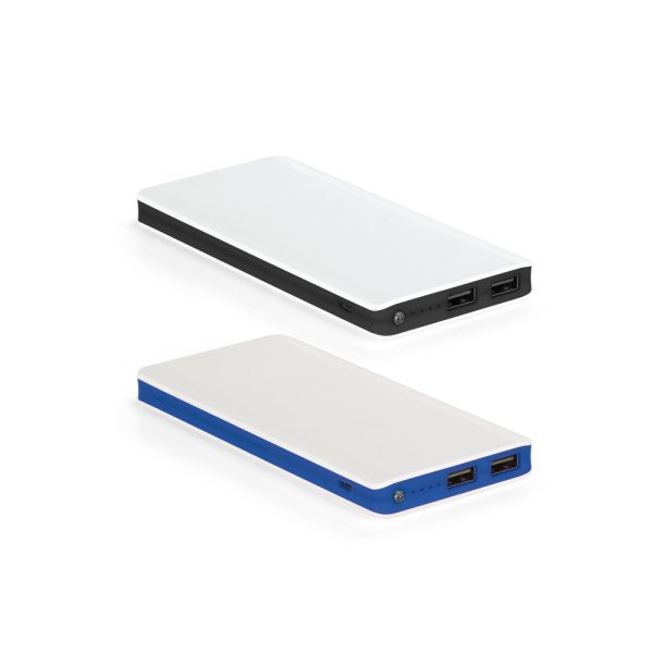 Bateria portátil em ABS com LED 10000 mAh - Enova Brindes Personalizados