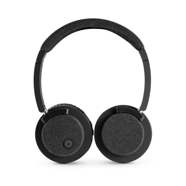 Fones de ouvido sem fios em ABS e tecido com ligação BT 5.0 - Brinde Corporativo Personalizado | Enova