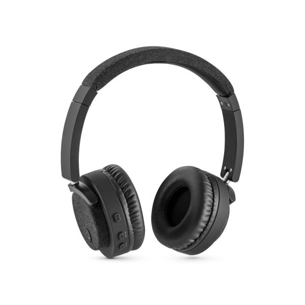 Fones de ouvido sem fios em ABS e tecido com ligação BT 5.0 - Brinde Corporativo Personalizado | Enova