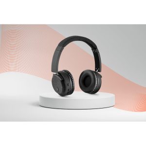 Fones de ouvido sem fios em ABS e tecido com ligação BT 5.0 - Brinde Corporativo Personalizado | Enova