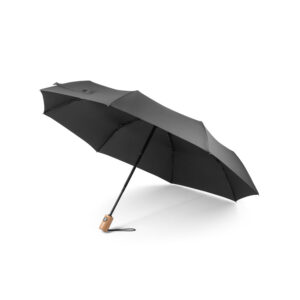 Guarda-chuva em 100% poliéster reciclado pongee 190T com abertura e fecho automático - Brinde Corporativo Personalizado | Enova