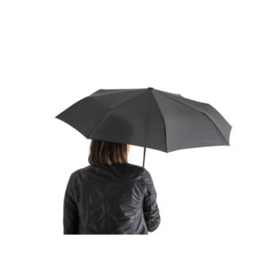 Guarda-chuva em 100% poliéster reciclado pongee 190T com abertura e fecho automático - Brinde Corporativo Personalizado | Enova