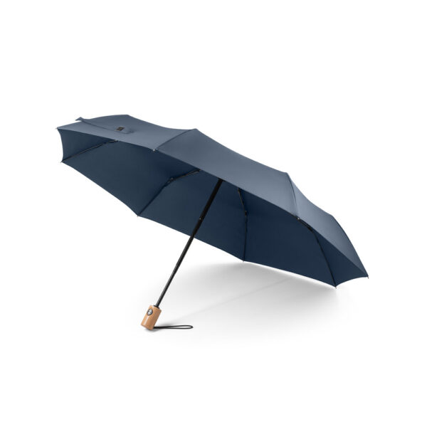 Guarda-chuva em 100% poliéster reciclado pongee 190T com abertura e fecho automático - Brinde Corporativo Personalizado | Enova