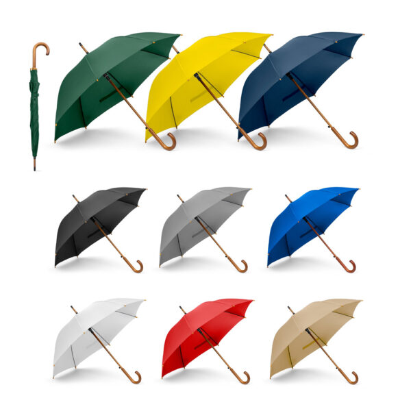 Guarda-chuva em 190T pongee com abertura automática - Enova Brindes Personalizados