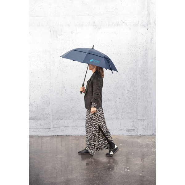Guarda-chuva em 100% poliéster reciclado 190T (100% rPET) com abertura automática - Brinde Corporativo Personalizado | Enova