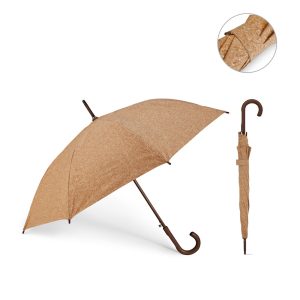 Guarda-chuva em cortiça com abertura automática - Enova Brindes Personalizados