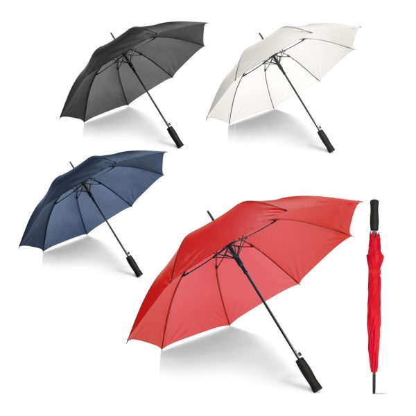 Guarda-chuva em 190T pongee com abertura automática - Enova Brindes Personalizados