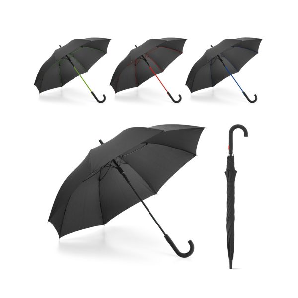 Guarda-chuva em pongee 190T com abertura automática - Enova Brindes Personalizados