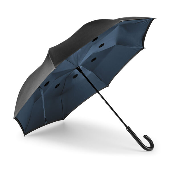 Guarda-chuva reversível em pongee 190T com fecho automático - Brinde Corporativo Personalizado | Enova