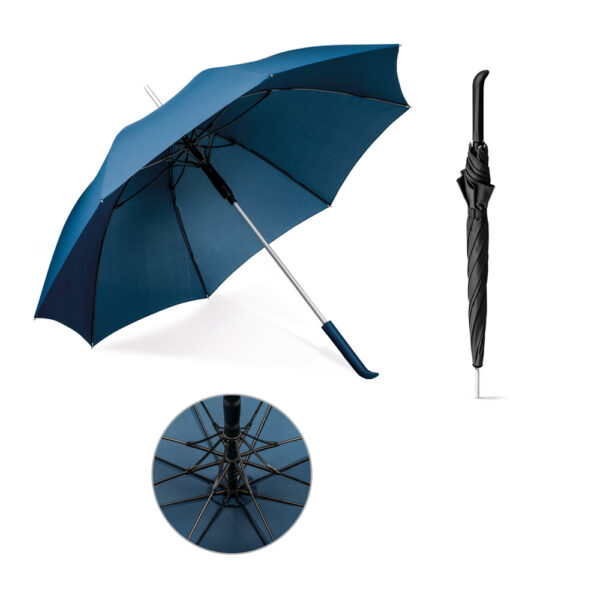 Guarda-chuva em poliéster pongee 190T com abertura automática - Enova Brindes Personalizados