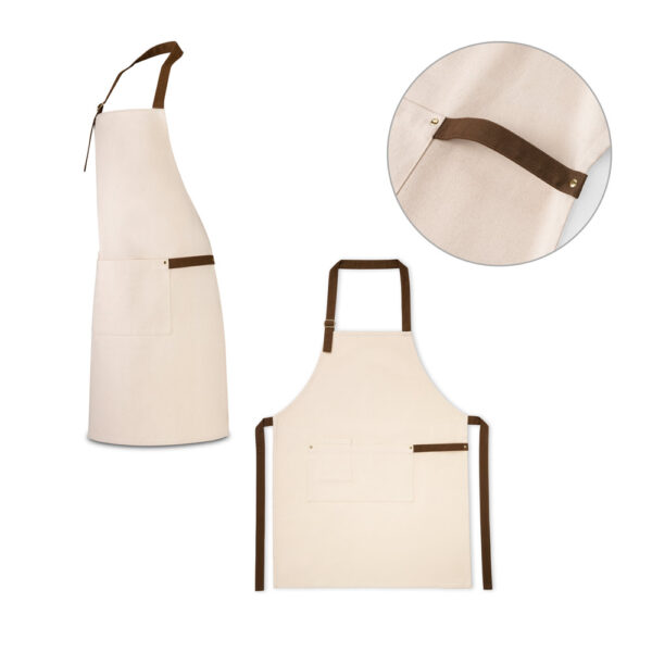 Avental 100% algodão canvas (320 g/m²) - Enova Brindes Personalizados