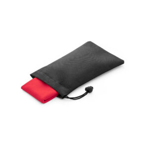 Toalha esportiva refrescante em 100% poliéster reciclado (100% rPET) com bolsa em non-woven - Brinde Corporativo Personalizado | Enova