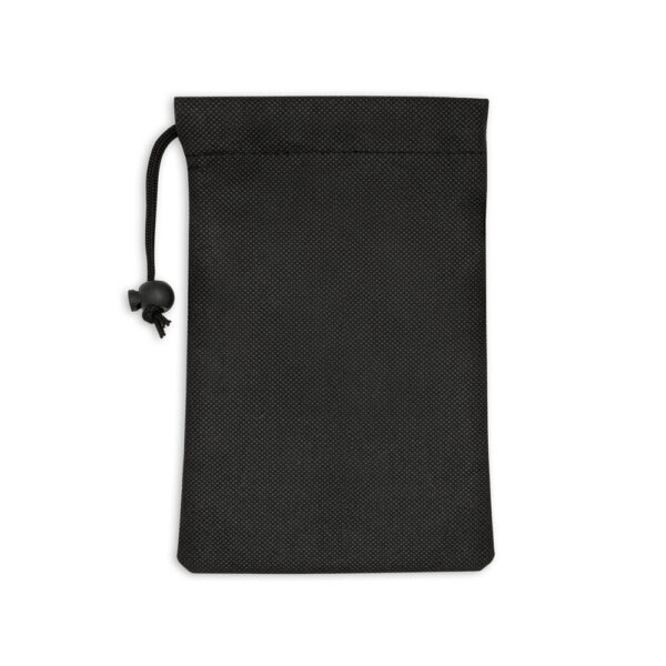 Toalha esportiva refrescante em 100% poliéster reciclado (100% rPET) com bolsa em non-woven - Brinde Corporativo Personalizado | Enova
