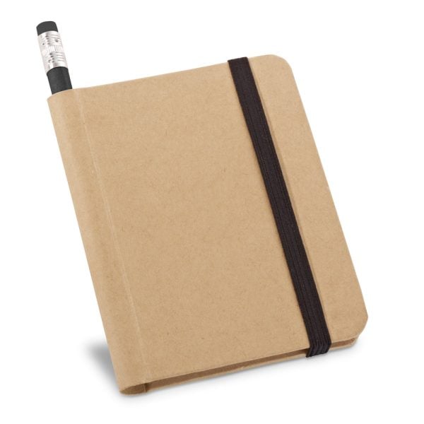 Caderno A7 de capa rígida em papel com 140 páginas lisas - Brinde Corporativo Personalizado | Enova