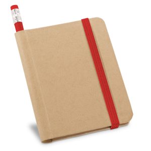 Caderno A7 de capa rígida em papel com 140 páginas lisas - Brinde Corporativo Personalizado | Enova