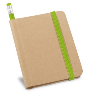 Caderno A7 de capa rígida em papel com 140 páginas lisas - Brinde Corporativo Personalizado | Enova