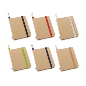 Caderno A7 de capa rígida em papel com 140 páginas lisas - Enova Brindes Personalizados