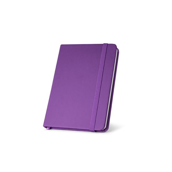 Caderno de bolso de capa dura em c. sintético com 160 páginas lisas - Brinde Corporativo Personalizado | Enova