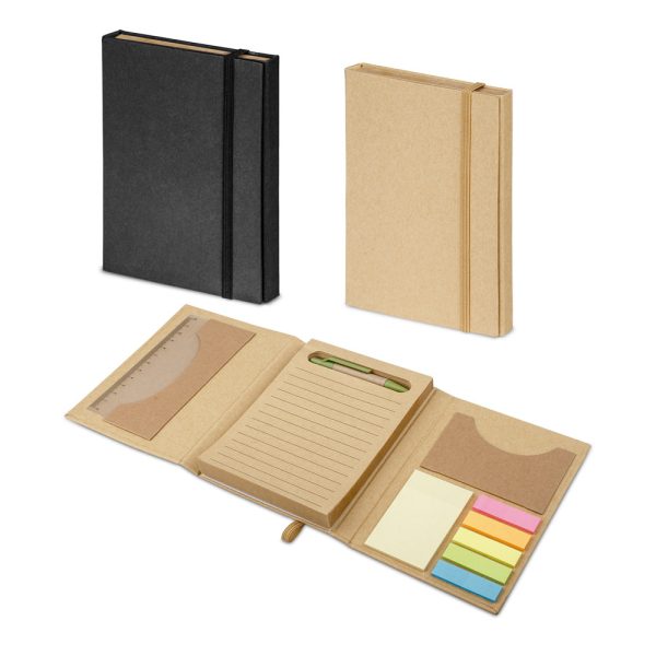 Conjunto para escritório com capa em cartão - Enova Brindes Personalizados