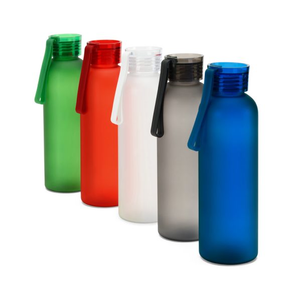 Squeeze esportiva em PET 100% reciclado, com acabamento fosco 600 mL - Brinde Corporativo Personalizado | Enova