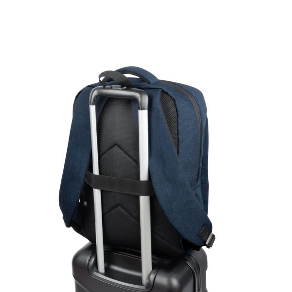 Mochila, totalmente almofadada, para notebook 15.6" em poliéster reciclado 300D de alta densidade 18 L - Brinde Corporativo Personalizado | Enova