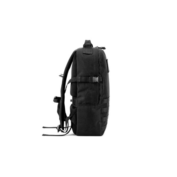 Mochila estilo militar em poliéster reciclado 600D, de alta densidade, com bolso para notebook 17.3" 21 L - Brinde Corporativo Personalizado | Enova