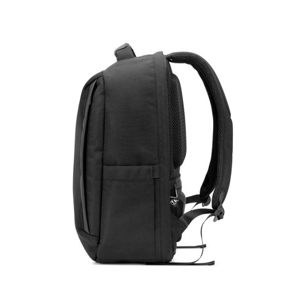 Mochila antirroubo, em poliéster reciclado 600D twill, resistente à água, e bolso para notebook 17.3" 20 L - Brinde Corporativo Personalizado | Enova