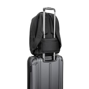 Mochila antirroubo, em poliéster reciclado 600D twill, resistente à água, e bolso para notebook 17.3" 20 L - Brinde Corporativo Personalizado | Enova