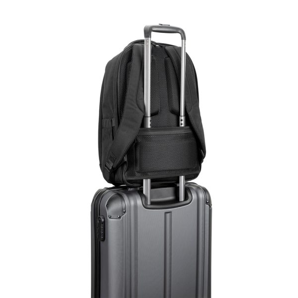 Mochila antirroubo, em poliéster reciclado 600D twill, resistente à água, e bolso para notebook 17.3" 20 L - Brinde Corporativo Personalizado | Enova