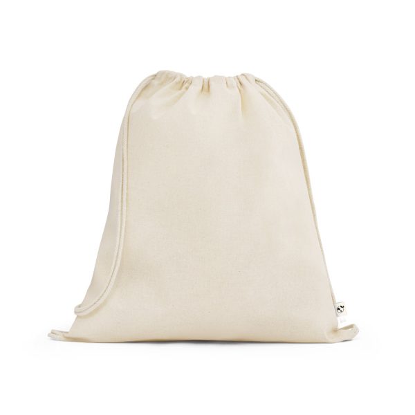 Sacola tipo mochila 100% algodão orgânico (140 g/m²) - Brinde Corporativo Personalizado | Enova