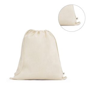 Sacola tipo mochila 100% algodão orgânico (140 g/m²) - Enova Brindes Personalizados