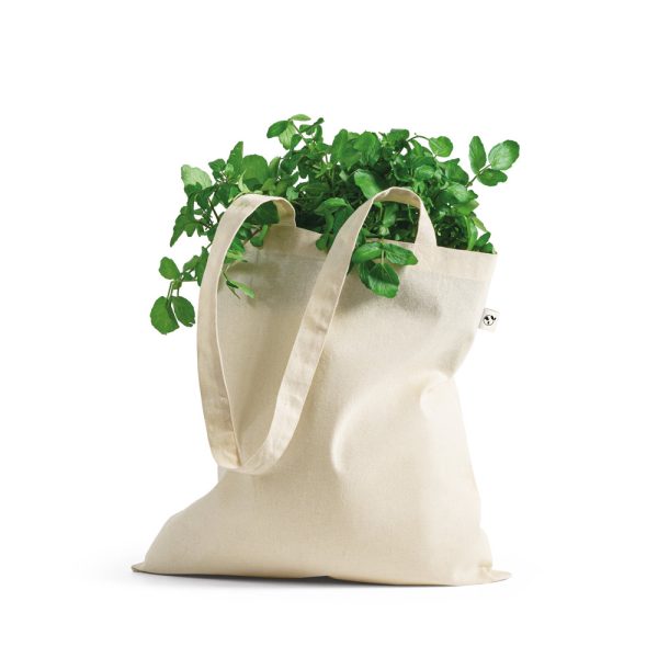 Sacola 100% algodão orgânico (140 g/m²) - Brinde Corporativo Personalizado | Enova